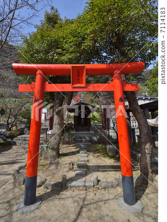 图库照片 北野天满宫神社稻荷神社(兵库县神户市)