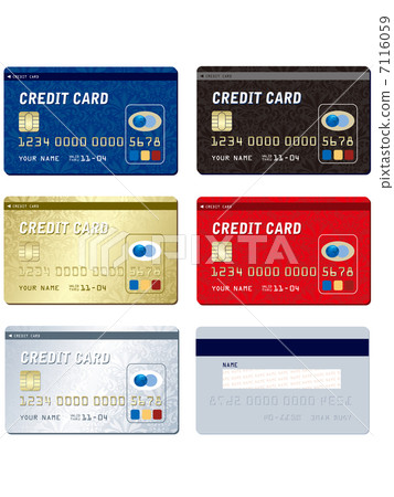 vector, vectors, credit card - Stock Illustration [7116059] - PIXTA