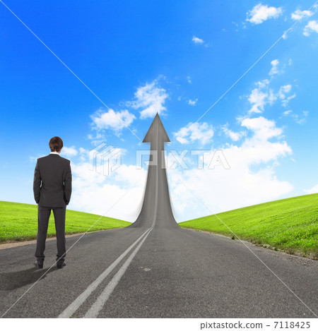 Concept of the road to success 7118425