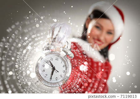 christmas girl in santa hat christmas girl in santa hat 7119013