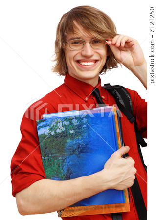 Happy student with books Happy student with books 7121250