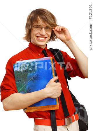 Happy student with books 7121291