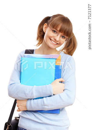 Happy student with books Happy student with books 7121377