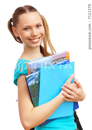 Happy student with books 7121379
