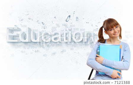 Happy student with books Happy student with books 7121388