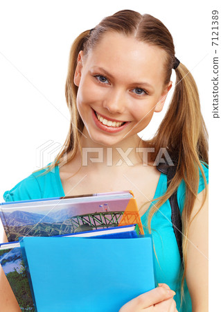 Happy student with books Happy student with books 7121389