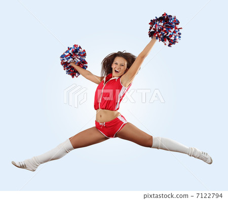 cheerleader girl jumping 7122794