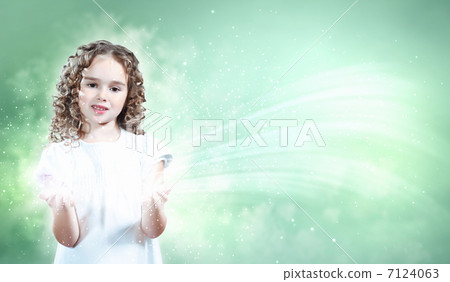 Child with magic light Child with magic light 7124063