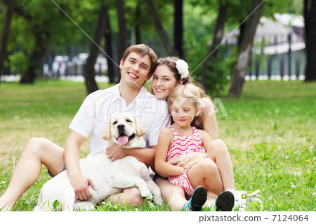 Happy family having fun outdoors Happy family having fun outdoors 7124064