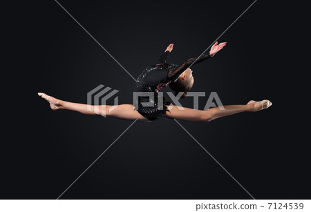 Young woman in gymnast suit posing Young woman in gymnast suit posing 7124539