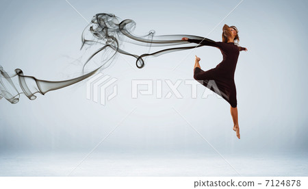 Modern style dancer posing 7124878