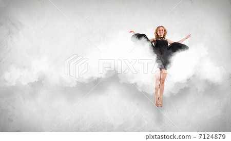 Modern style dancer posing 7124879