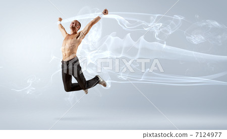 Modern style dancer posing 7124977