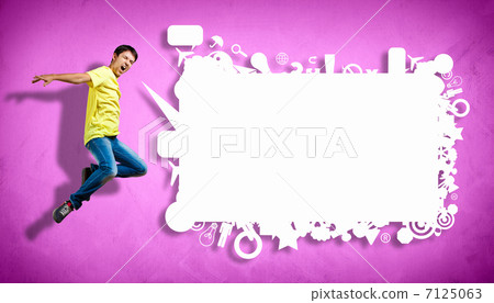Modern style dancer posing 7125063