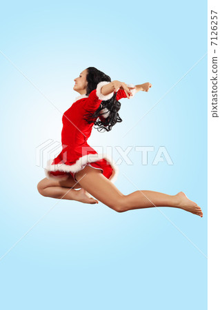 portrait of pretty snowgirl 7126257