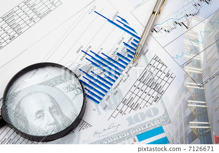 Financial and business charts and graphs 7126671