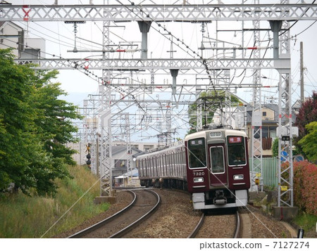 Hankyu Kyoto Line 7300 Series 7320 F Remodeled Long Seat Regret Limited Express 7127274