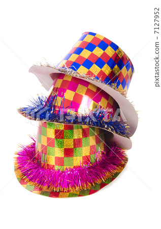 Party hats isolated on the white Party hats isolated on the white 7127952
