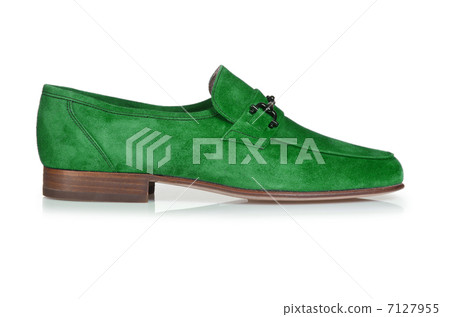 Fashion concept with male shoes on white 7127955