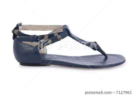 Woman sandals isolated on the white 7127961