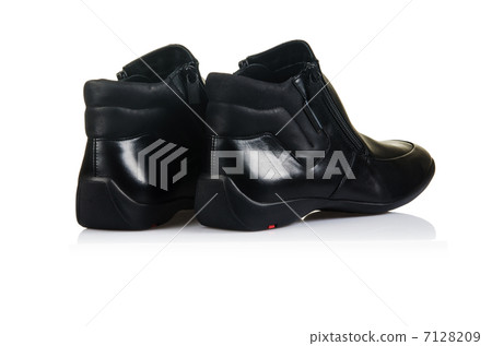 Fashion concept with male shoes on white 7128209