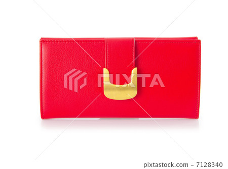Nice elegant woman bag isolated on the white 7128340