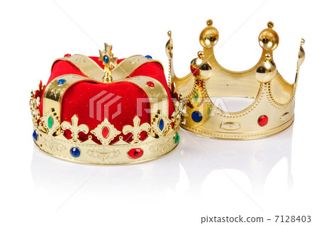 King crown isolated on white King crown isolated on white 7128403
