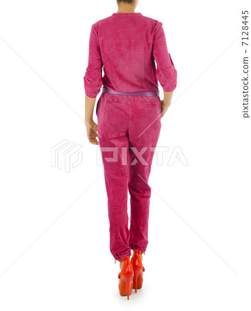 Fashion concept with model on white 7128445