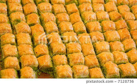 Delicious Turkish baklava Delicious Turkish baklava 7128736