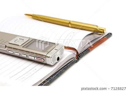 Dictaphone, notepad and ballpen Dictaphone, notepad and ballpen 7128827
