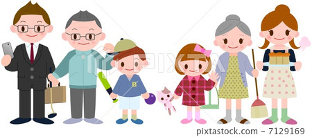 Three generations family Three generations family 7129169
