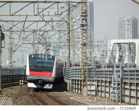 Keiyo線E233系列Shinkiba站 7130904