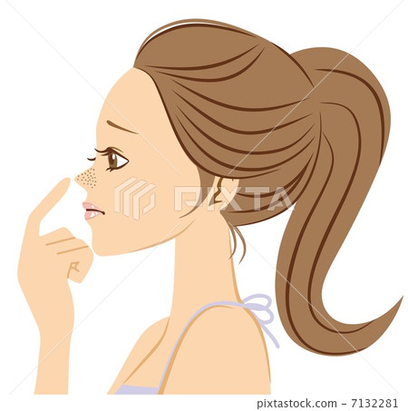 Darkening of the nose 7132281
