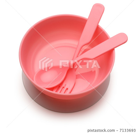 Baby bowl, spoon and fork 7133693