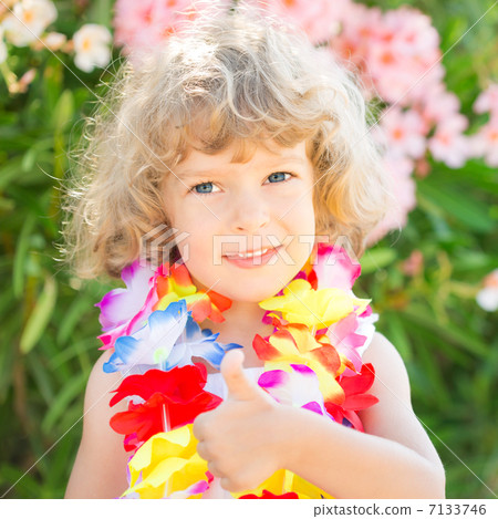Happy child showing thumb up Happy child showing thumb up 7133746