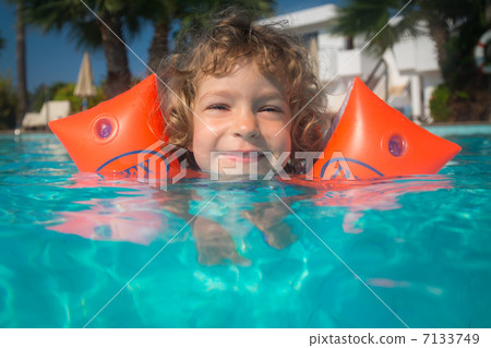 Child in swimming pool Child in swimming pool 7133749