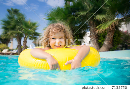 Child in swimming pool Child in swimming pool 7133750