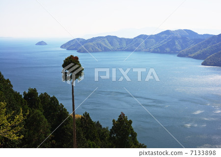 琵琶湖和竹明島@Mt. 7133898