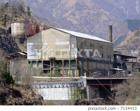 Trace of Ashio Copper Mines Motoyama smelter 7134453