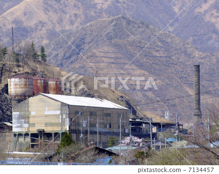 Ashio銅礦Motoyama冶煉廠的痕跡 Ashio銅礦Motoyama冶煉廠的痕跡 7134457