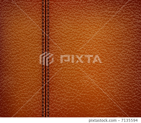 brown leather background. Vector illustration. 7135594