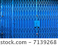 Blue fence 7139268