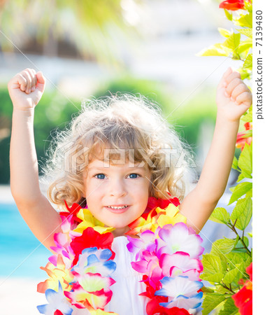 Happy child on the beach Happy child on the beach 7139480
