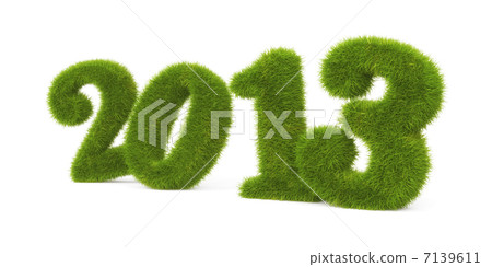 Current year. Grassy digits 7139611