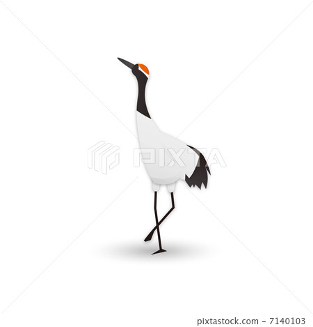Tsuru [New Year's card material] 7140103