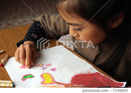 畫畫的女孩 畫畫的女孩 7140695