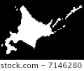 Hokkaido map (black back) 7146280