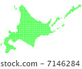 Hokkaido map (white back) 7146284