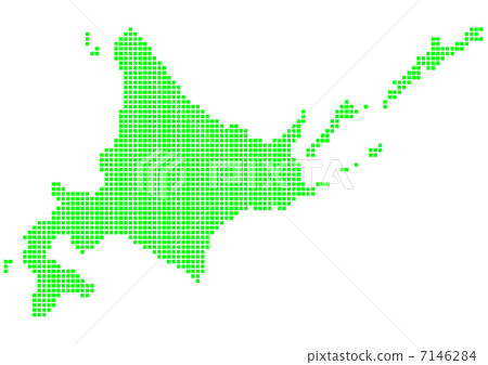 Hokkaido map (white back) 7146284