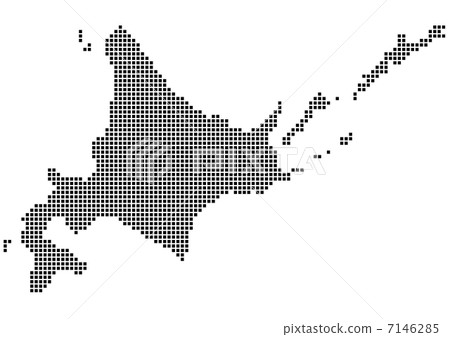 北海道地圖（白背） 7146285